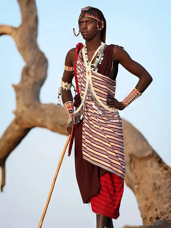 Maasai by Lake Natron