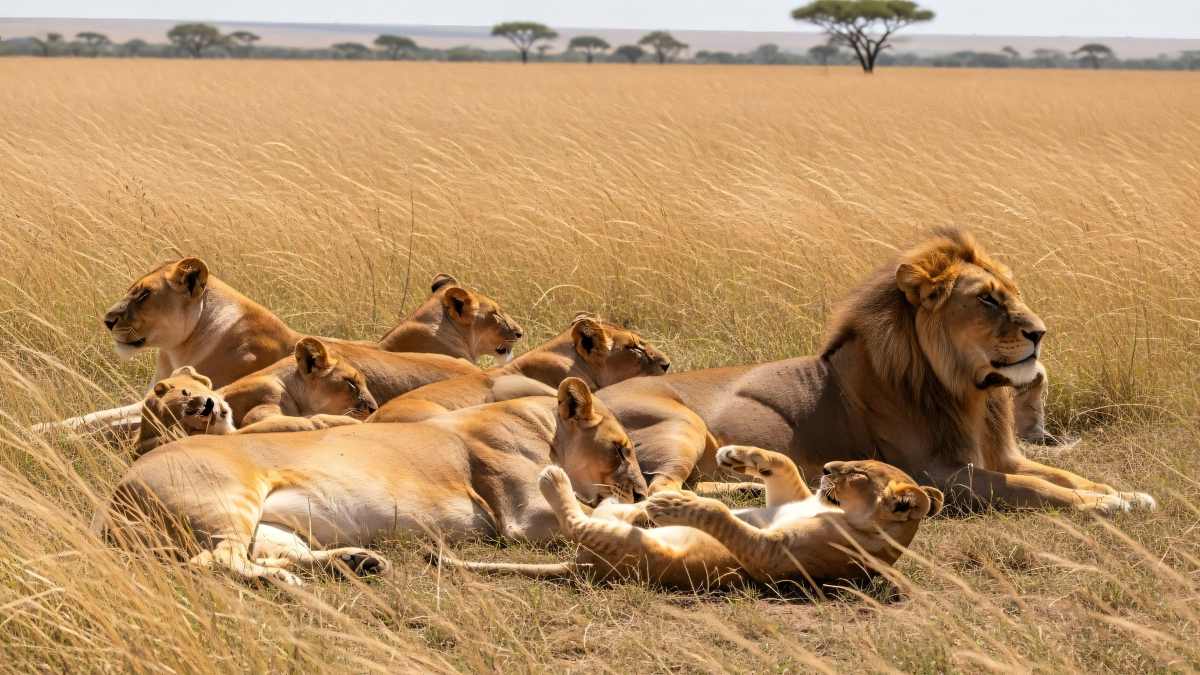 Lion on the Serengeti